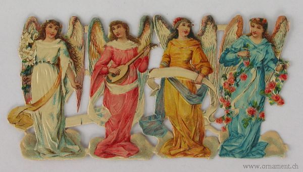 Sheet of Four Angel Scraps
