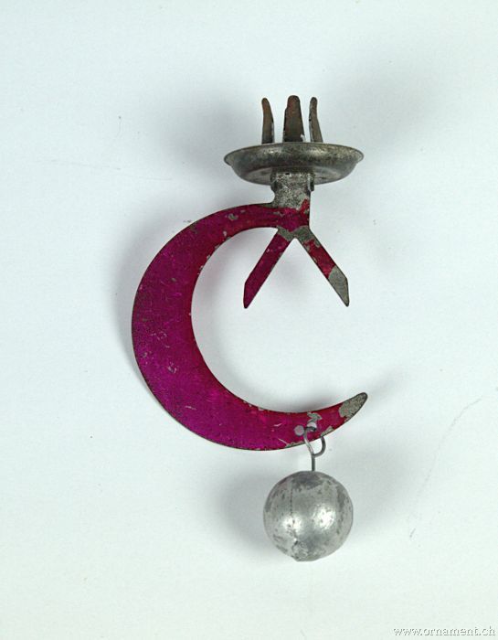 Pendulum Candleholder with Crescent Moon