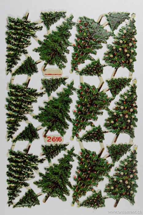 Sheet of Christmas Tree Scraps