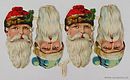 Sheet with Four Santa Heads